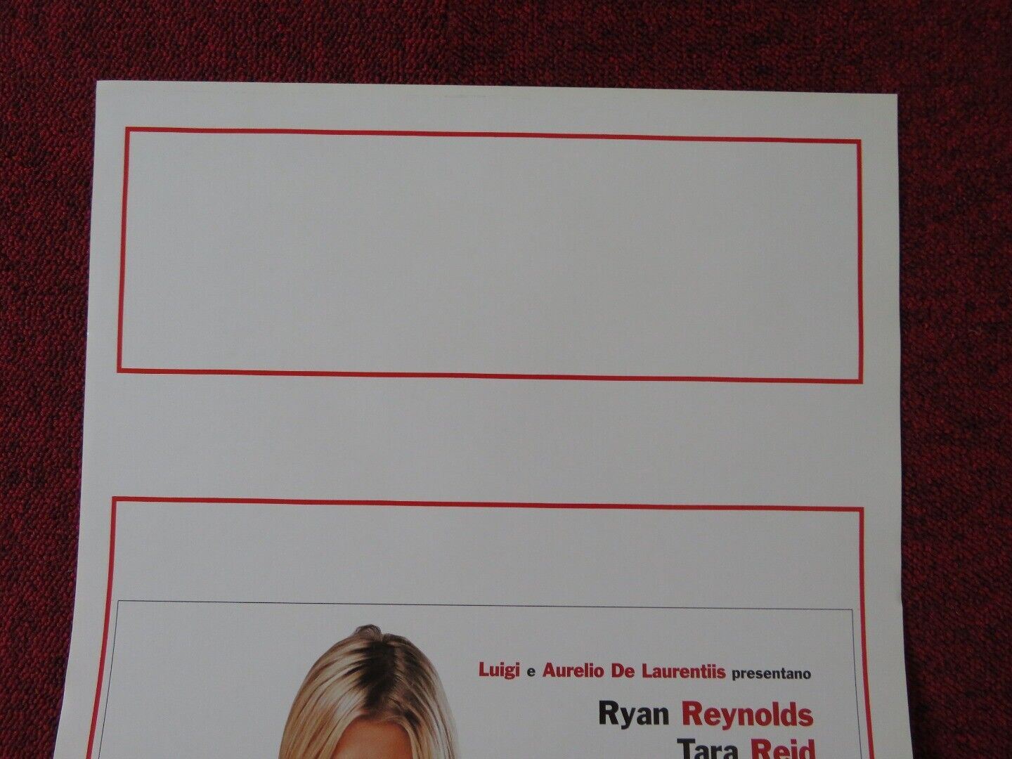 VAN WILDER ITALIAN LOCANDINA (27.5"x13") POSTER RYAN REYNOLDS TARA REID 2003 Movie posters