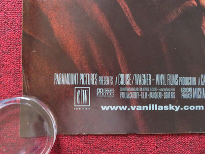 VANILLA SKY UK QUAD (30"x 40") ROLLED POSTER TOM CRUISE PENELOPE CRUZ 2001 Rendezvous Cinema Movie posters