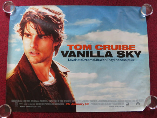 VANILLA SKY UK QUAD (30"x 40") ROLLED POSTER TOM CRUISE PENELOPE CRUZ 2001 Rendezvous Cinema Movie posters