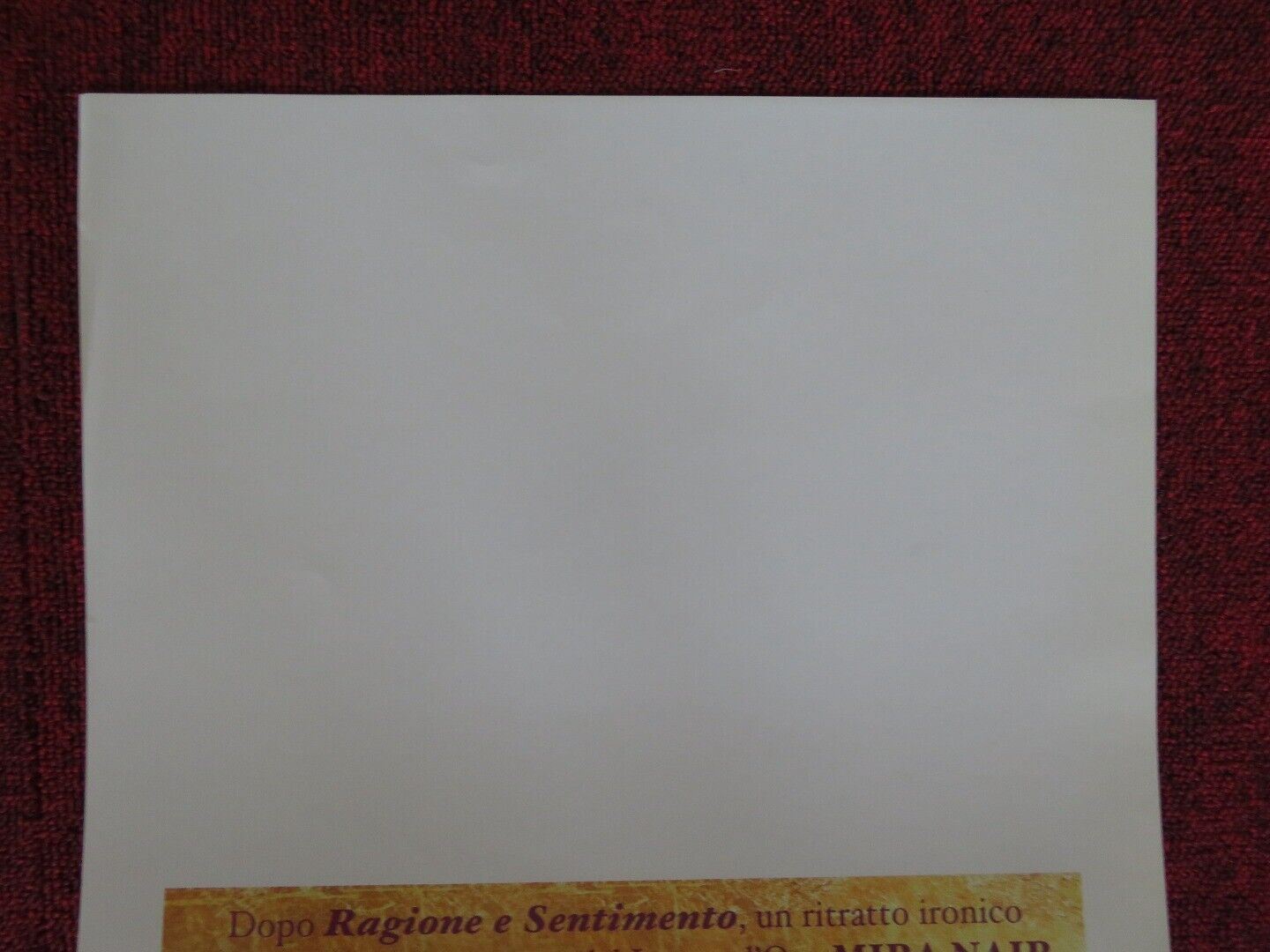 VANITY FAIR ITALIAN LOCANDINA (27.5"x13") POSTER REESE WITHERSPOON GABRIEL BYRNE - Rendezvous Cinema