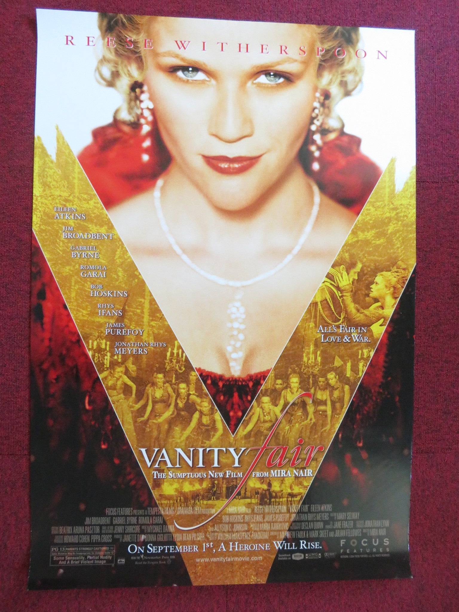 VANITY FAIR US ONE SHEET ROLLED POSTER REESE WITHERSPOON 2004 Rendezvous Cinema Movie posters