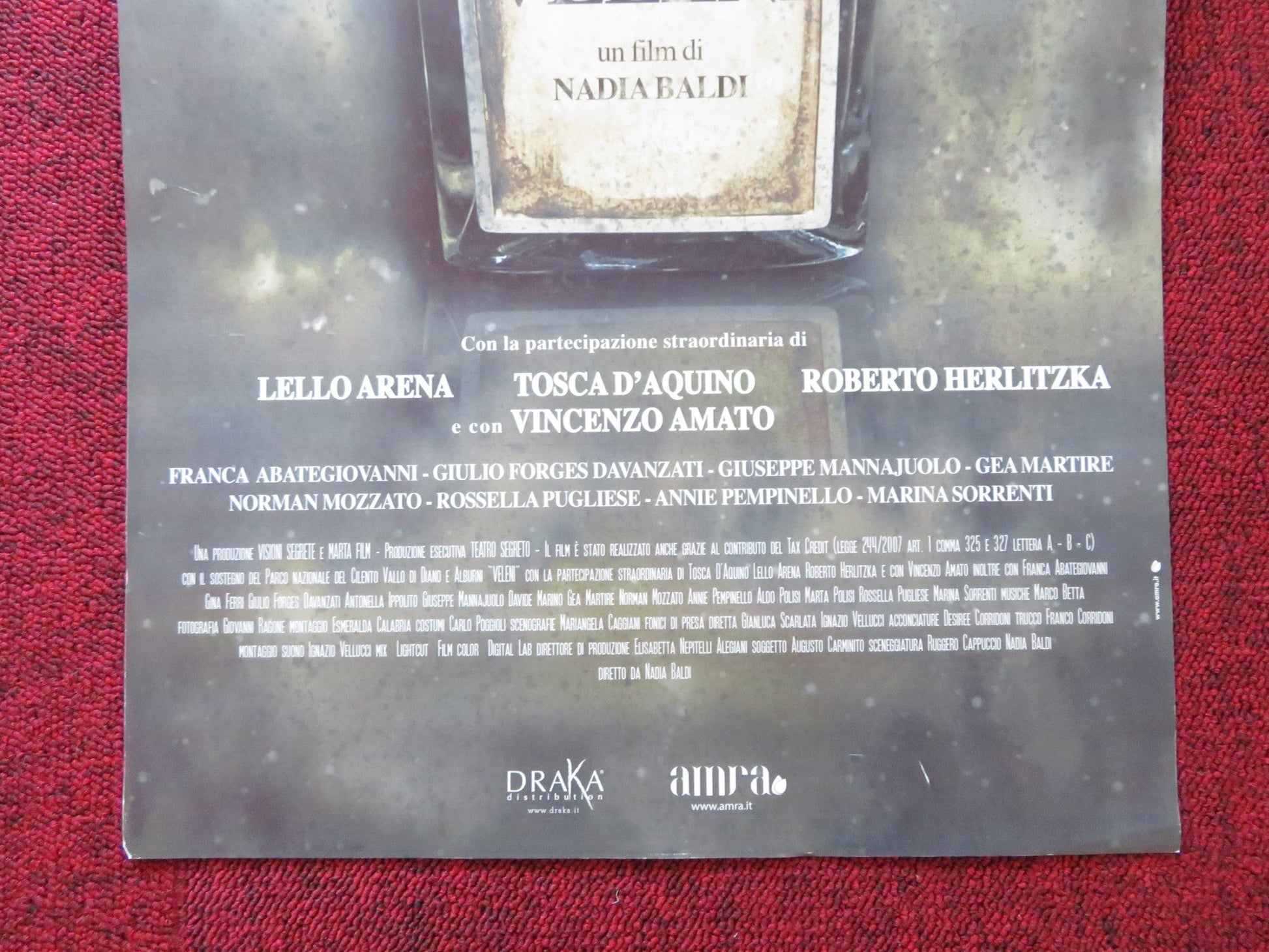 VELENI ITALIAN LOCANDINA POSTER LELO ARENA TOSCA D'AQUINO 2017 Rendezvous Cinema Movie posters