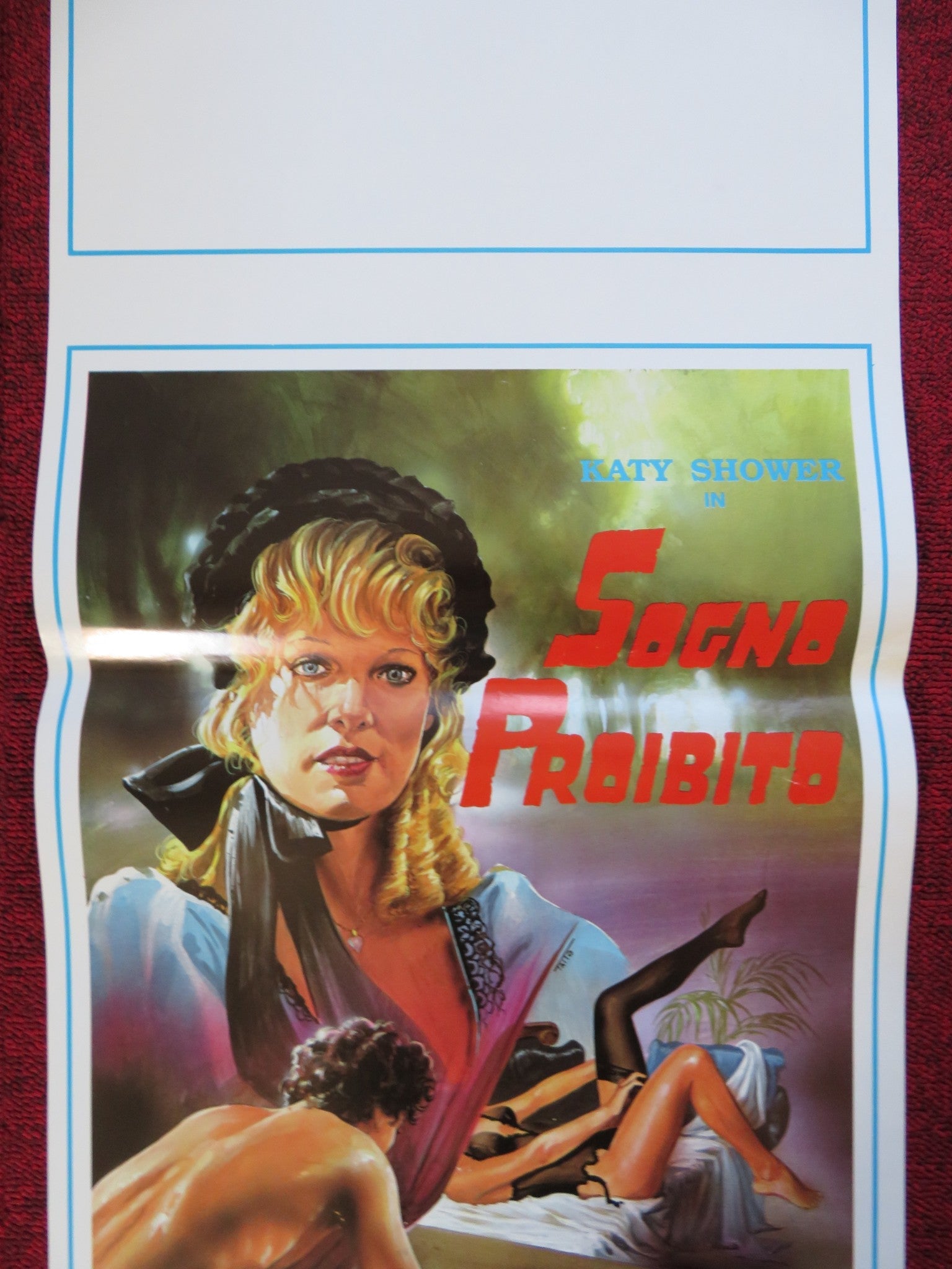 VELVET DREAMS ITALIAN LOCANDINA (27.5"x13") POSTER KATY SHOWER BRETT HALSEY 1988 Rendezvous Cinema Movie posters