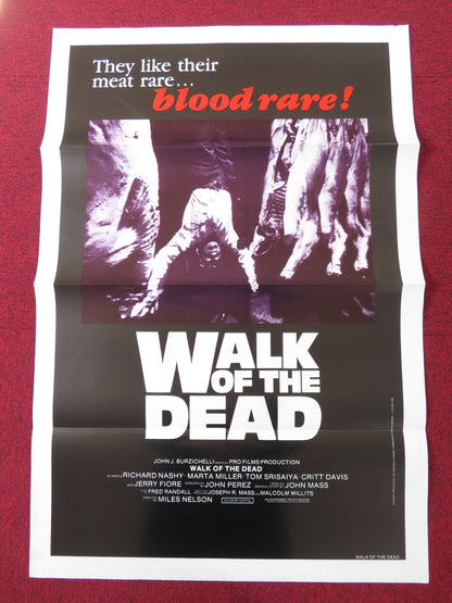 VENGEANCE OF THE ZOMBIES US TRI FOLDED ONE SHEET ROLLED POSTER PAUL NASCHY 1973 Rendezvous Cinema Movie posters