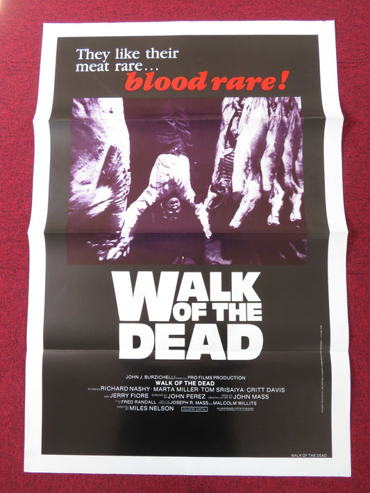 VENGEANCE OF THE ZOMBIES US TRI FOLDED ONE SHEET ROLLED POSTER PAUL NASCHY 1973 Rendezvous Cinema Movie posters