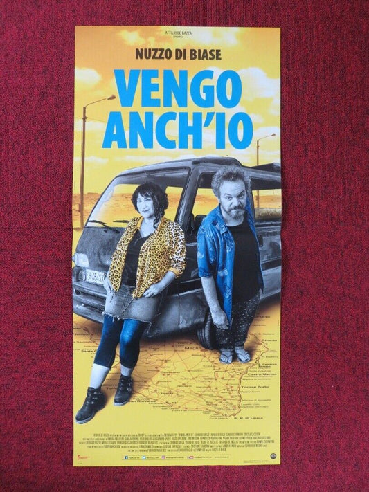 VENGO ANCH'IO ITALIAN LOCANDINA (26.5"x12.5") POSTER CORRADO NUZZO 2018 Movie posters