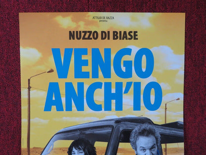 VENGO ANCH'IO ITALIAN LOCANDINA (26.5"x12.5") POSTER CORRADO NUZZO 2018 Movie posters