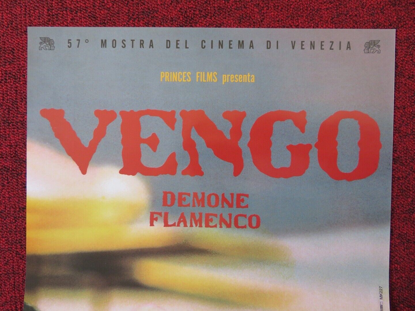 VENGO ITALIAN LOCANDINA (26.5"x12.5") POSTER TONY GATLIF ANTONIO CANALES 2001 Movie posters