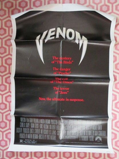 VENOM US ONE SHEET POSTER KLAUS KINSKI OLIVER REED 1981 - Rendezvous Cinema
