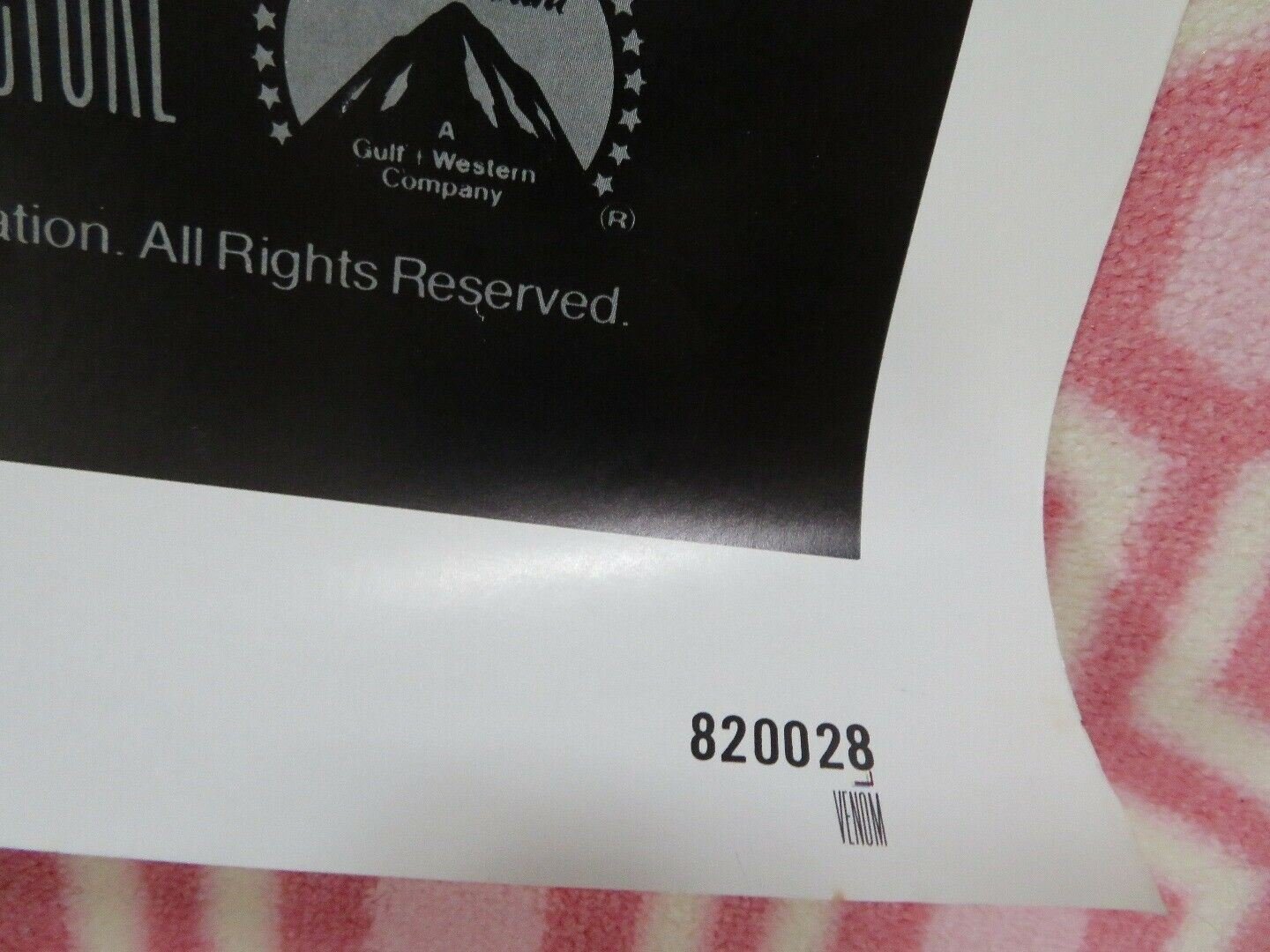 VENOM US ONE SHEET POSTER KLAUS KINSKI OLIVER REED 1981 - Rendezvous Cinema