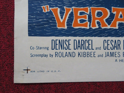 VERA CRUZ FOLDED US ONE SHEET POSTER GARY COOPER BURT LANCASTER 1954 Movie posters