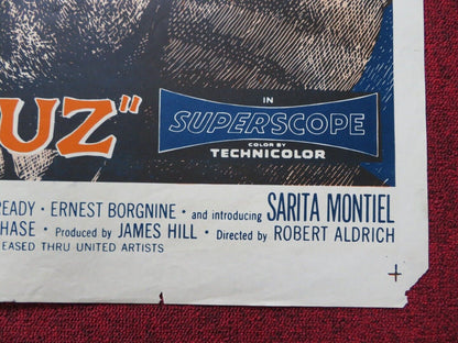 VERA CRUZ FOLDED US ONE SHEET POSTER GARY COOPER BURT LANCASTER 1954 Movie posters