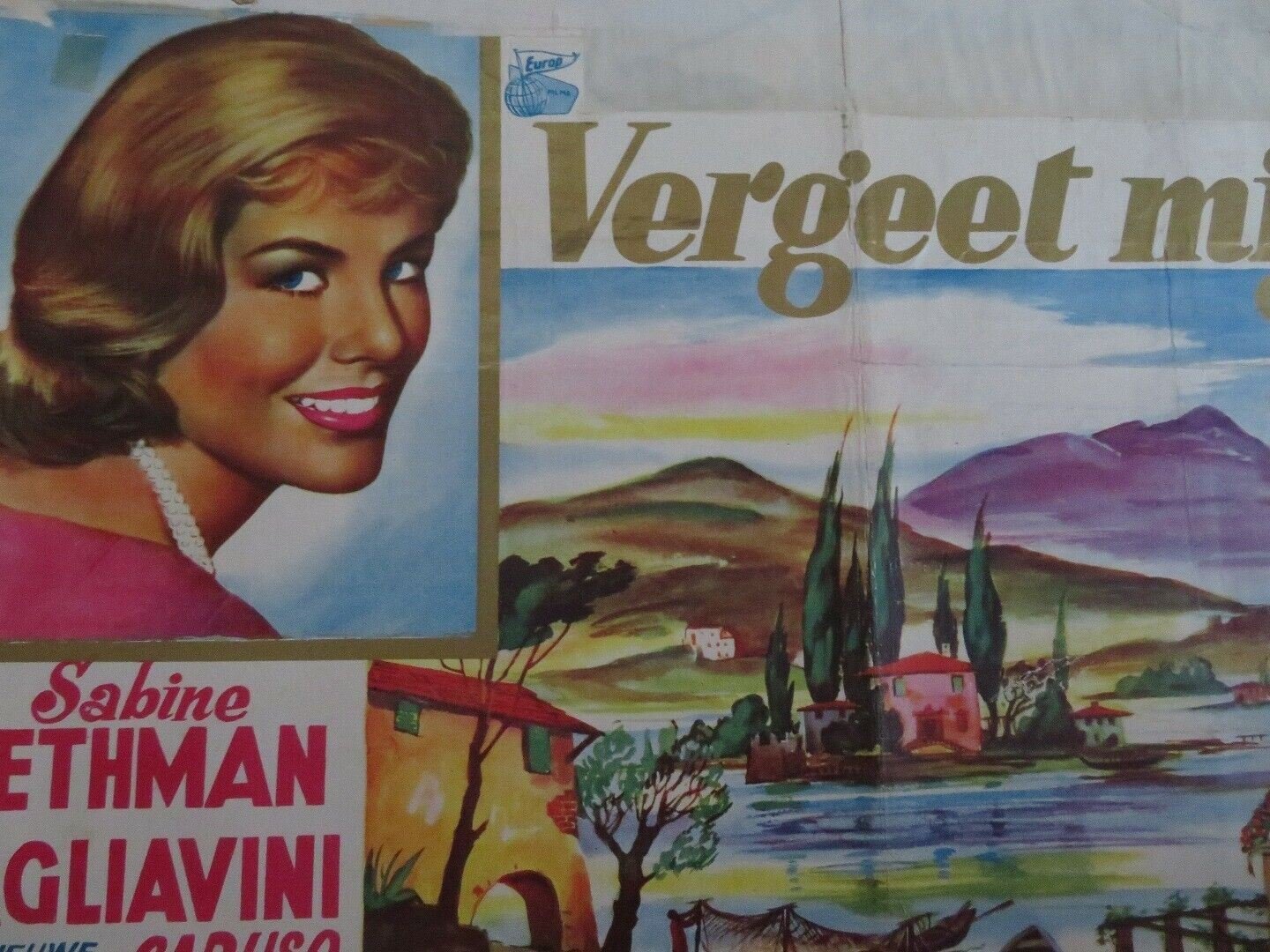 VERGEET MIJ NIET/ Vento di primavera BELGIUM (14.5"x 21") POSTER 1958 Movie posters