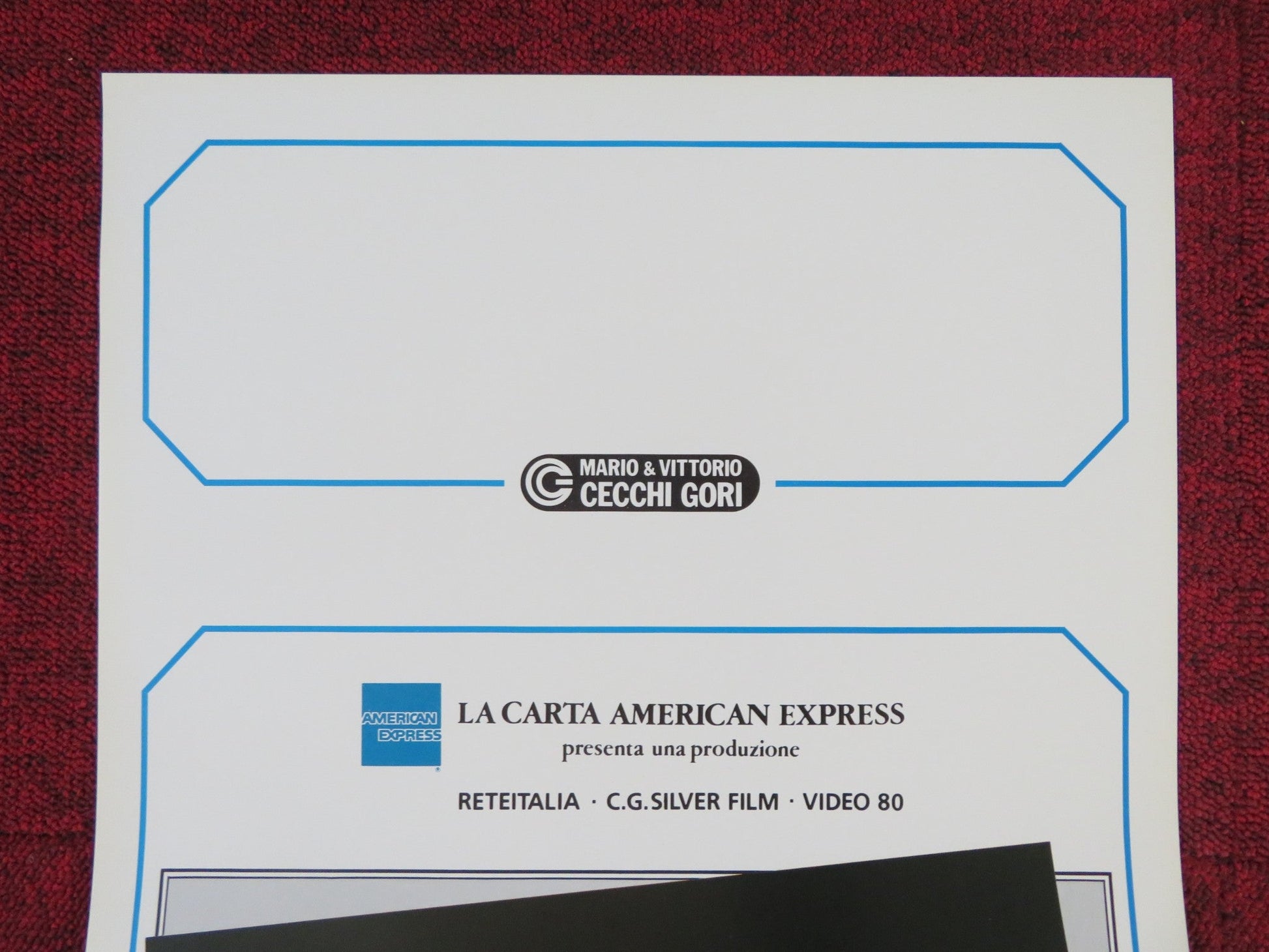 VIA MONTENAPOLEONE ITALIAN LOCANDINA POSTER CAROL ALT RENEE SIMONSEN 1987 Rendezvous Cinema Movie posters