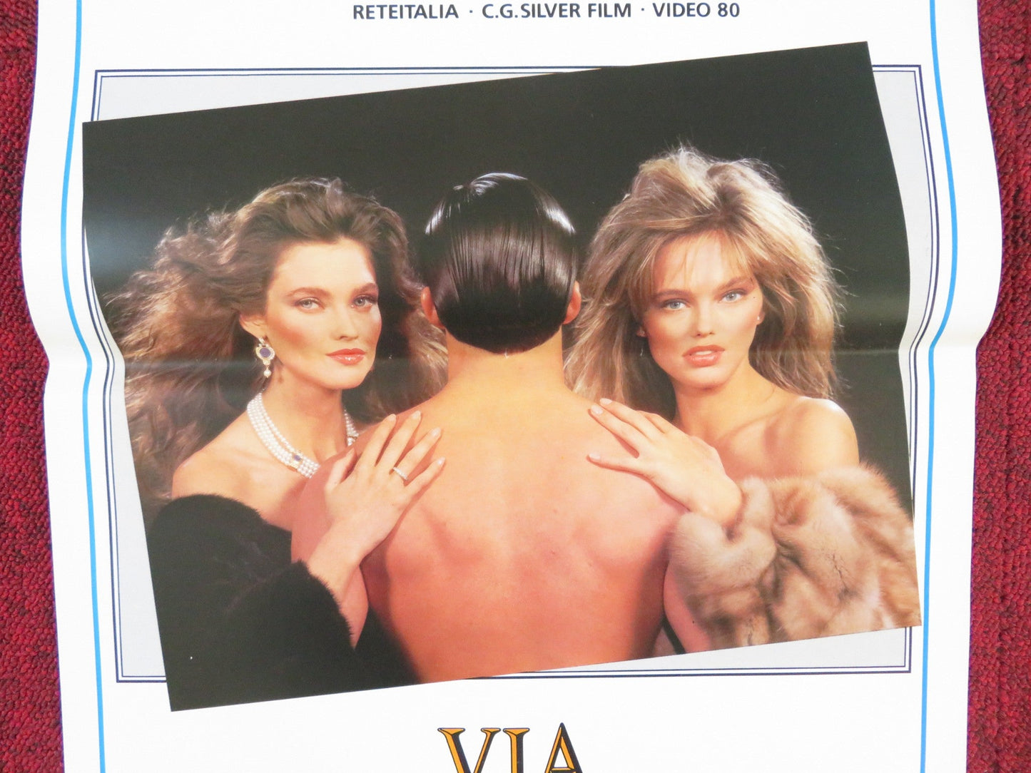 VIA MONTENAPOLEONE ITALIAN LOCANDINA POSTER CAROL ALT RENEE SIMONSEN 1987 Rendezvous Cinema Movie posters