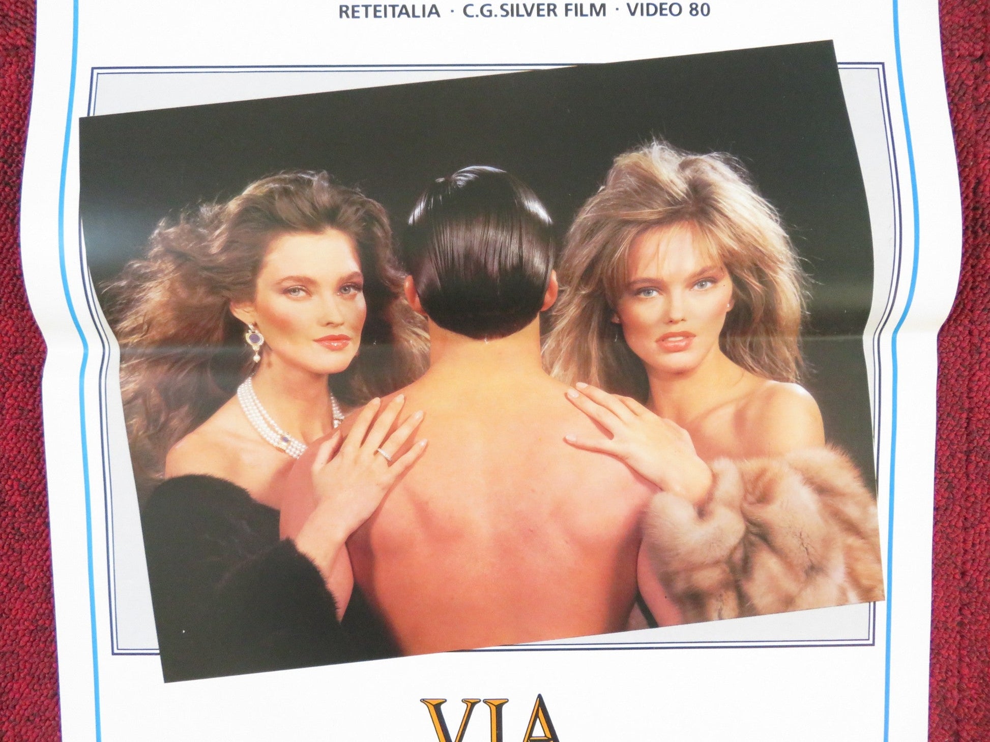 VIA MONTENAPOLEONE ITALIAN LOCANDINA POSTER CAROL ALT RENEE SIMONSEN 1987 Rendezvous Cinema Movie posters