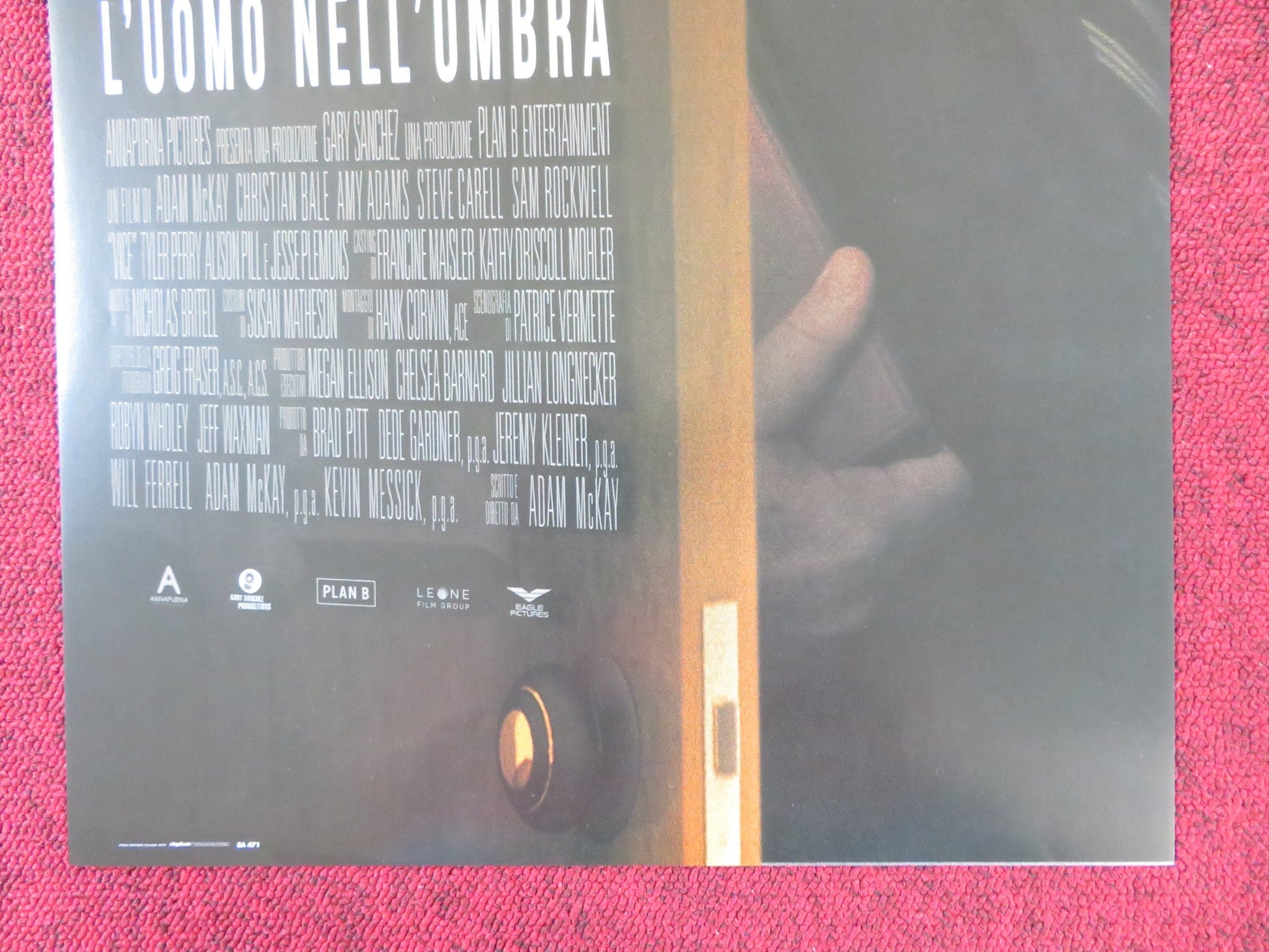 VICE - b ITALIAN LOCANDINA POSTER CHRISTIAN BALE AMY ADAMS 2018 Rendezvous Cinema Movie posters