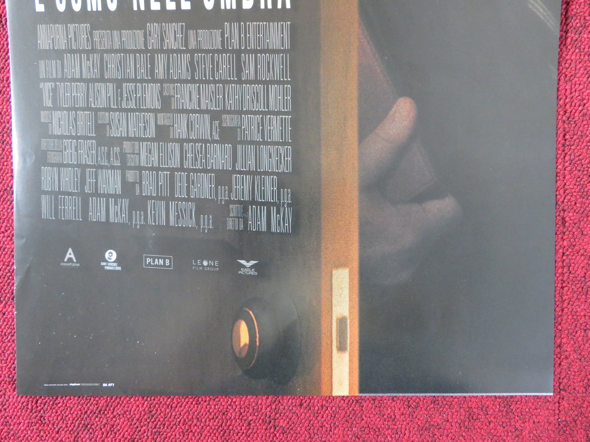 VICE ITALIAN LOCANDINA POSTER CHRISTIAN BALE AMY ADAMS 2018 Rendezvous Cinema Movie posters