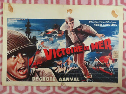 VICTOIRE EN MER/Victory at Sea BELGIUM (15"x 21.5") POSTER 1954 Movie posters