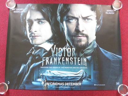 VICTOR FRANKENSTEIN UK QUAD (30"x 40") ROLLED POSTER DANIEL RADCLIFFE 2015 Rendezvous Cinema Movie posters