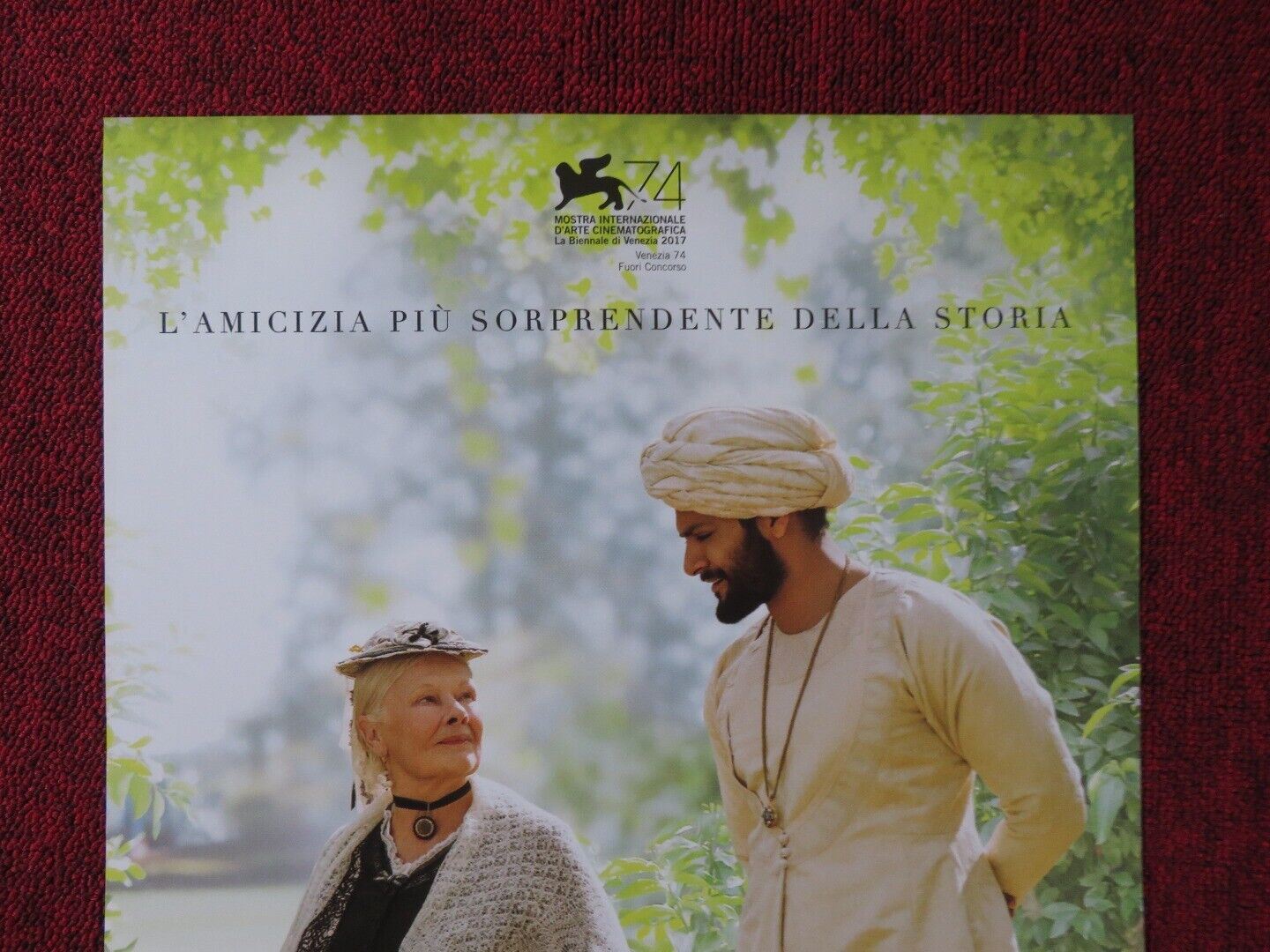 VICTORIA & ABDUL ITALIAN LOCANDINA (27.5"x12.5") POSTER JUDI DENCH '17 Rendezvous Cinema Movie posters