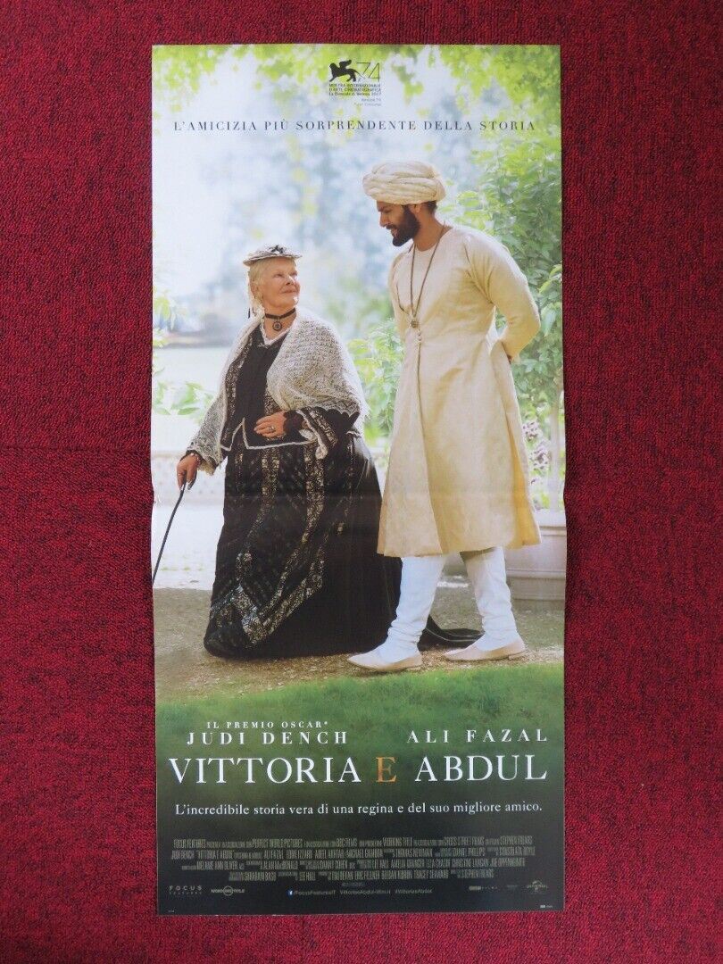 VICTORIA & ABDUL ITALIAN LOCANDINA (27.5"x12.5") POSTER JUDI DENCH '17 Rendezvous Cinema Movie posters