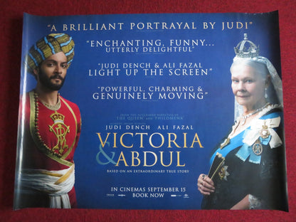 VICTORIA AND ABDUL UK QUAD (30"x 40") ROLLED POSTER JUDI DENCH ALI FAZAL 2017 Rendezvous Cinema Movie posters