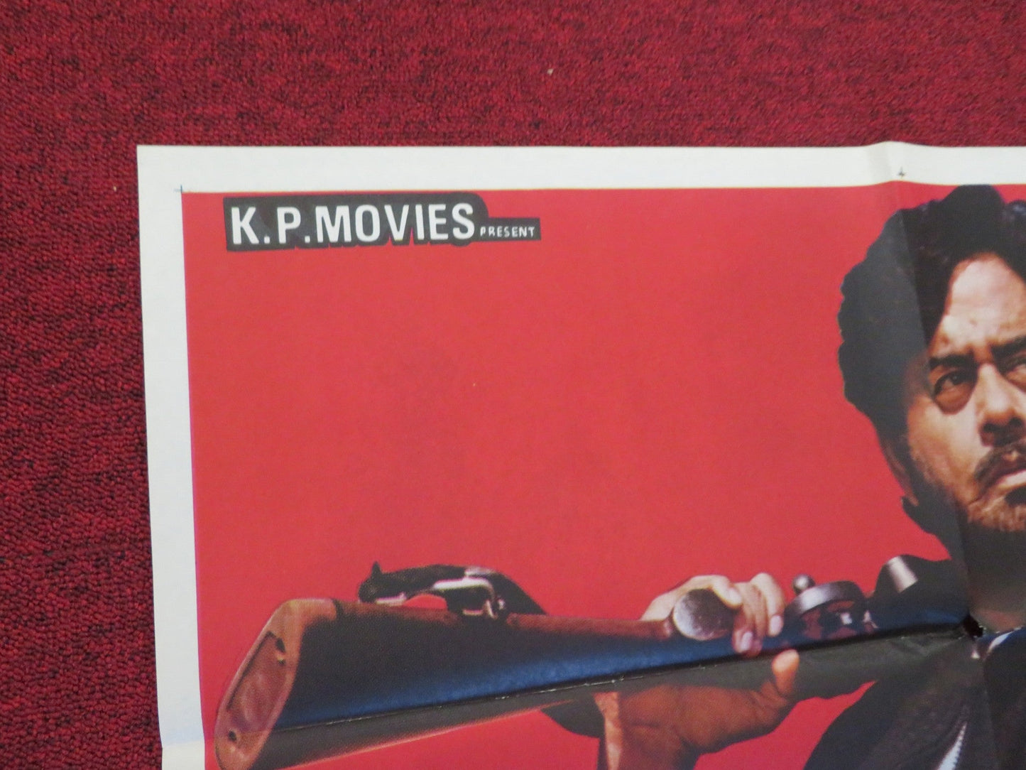 VIDROHI FOLDED INDIAN POSTER SHATRUGHAN SINHA POONHAM DHILLON 1990 Rendezvous Cinema Movie posters