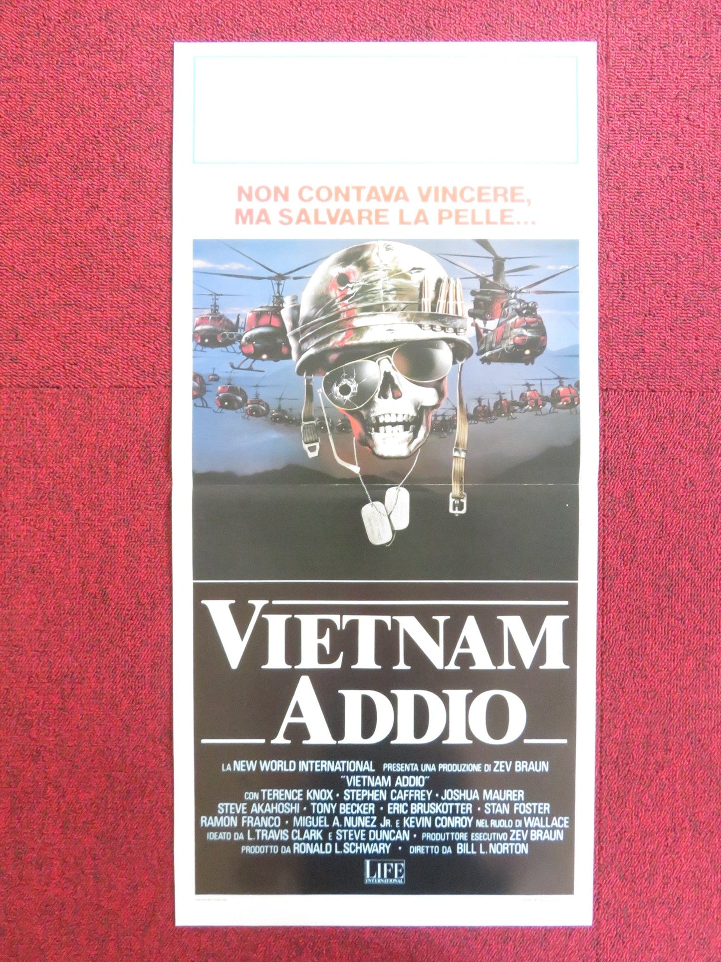 VIETNAM ADDIO ITALIAN LOCANDINA POSTER TERENCE KNOX STEPHEN CAFFREY 1988 Rendezvous Cinema Movie posters