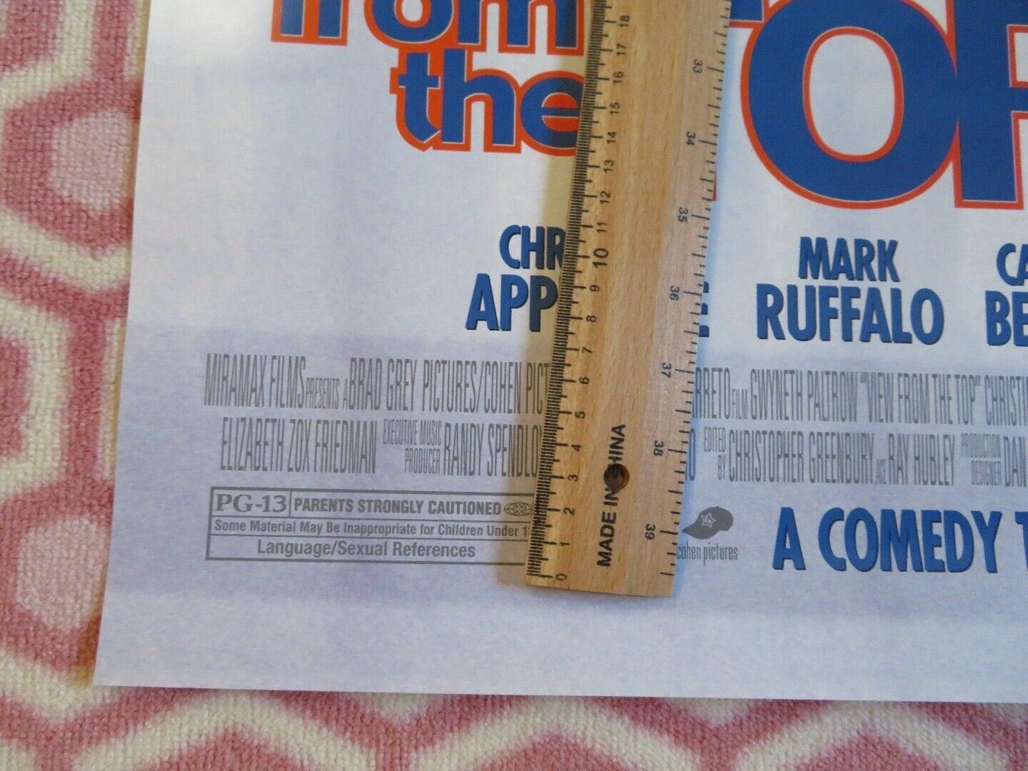 VIEW FROM THE TOP US ROLLED POSTER GWYNETH PALTROW MIKE MYERS 2003 2003 - Rendezvous Cinema