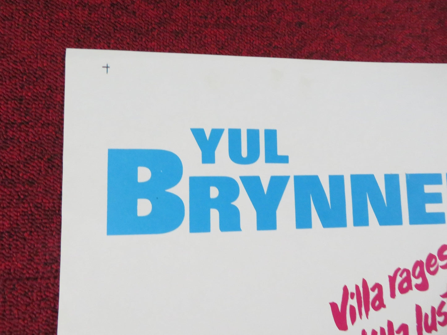 VILLA RIDES FOLDED US ONE SHEET POSTER ROBERT YUL BRYNNER ROBERT MITCHUM 1974 Rendezvous Cinema Movie posters