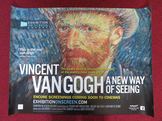 VINCENT VAN GOGH: A NEW WAY OF SEEING UK QUAD (30"x 40") ROLLED POSTER 2015 Rendezvous Cinema Movie posters