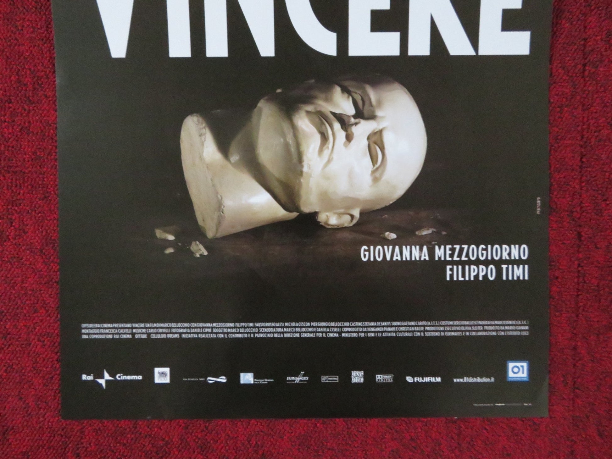 VINCERE ITALIAN LOCANDINA POSTER GIOVANNA MEZZOGIORNO FILIPPO TIMI 2009 Rendezvous Cinema Movie posters