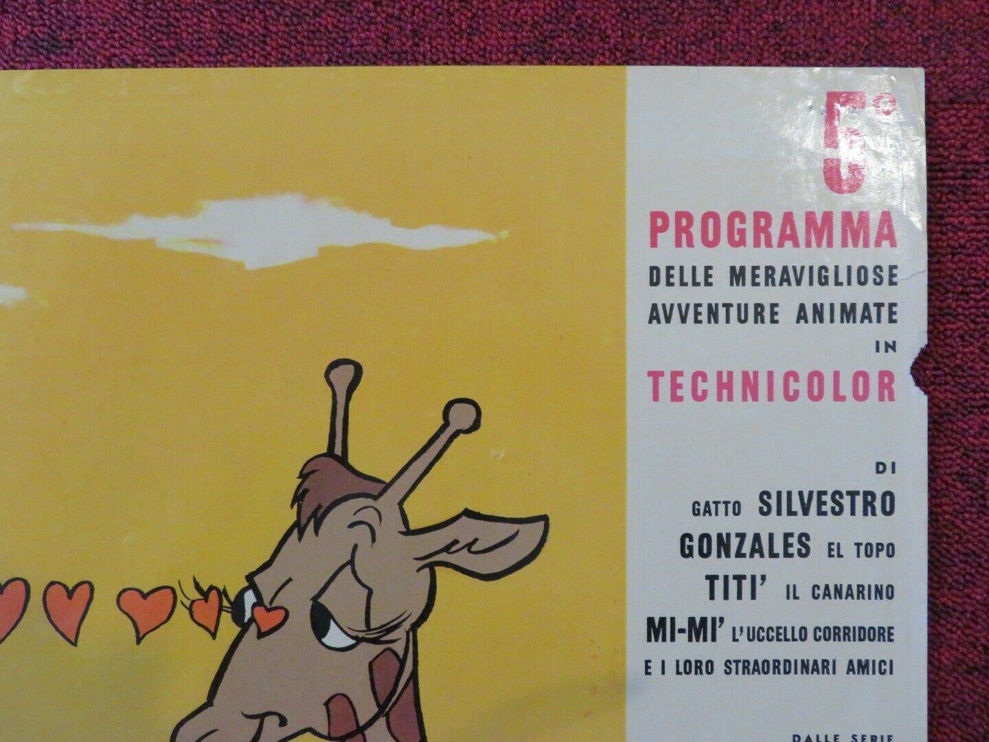 VINCITOCI E VINTI SILVESTRO E GONZALES MERRY MELODIES ITALIAN FOTOBUSTA POSTER Movie posters