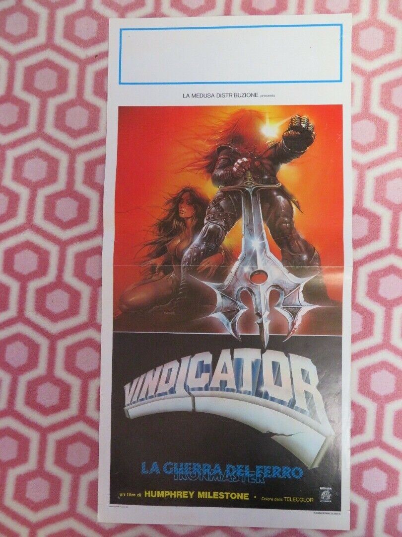 VINDICATOR LA GUERRA DEL FERRO ITALIAN LOCANDINA (27.5"x13") POSTER 1983 - Rendezvous Cinema