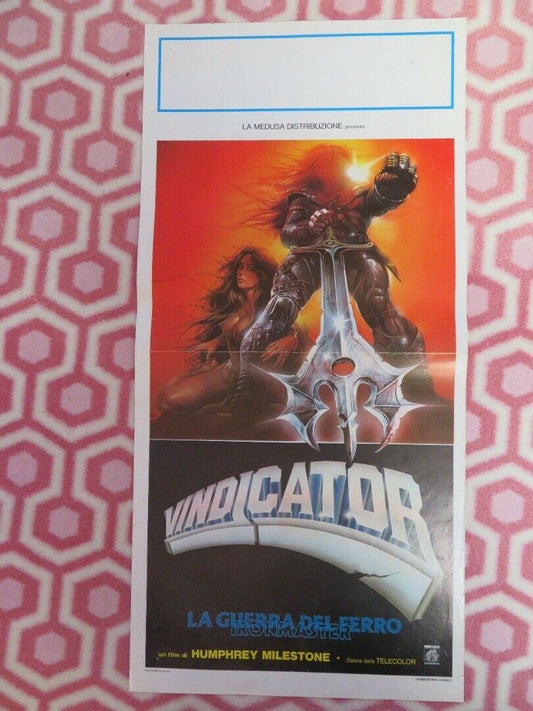 VINDICATOR LA GUERRA DEL FERRO ITALIAN LOCANDINA (27.5"x13") POSTER 1983 - Rendezvous Cinema
