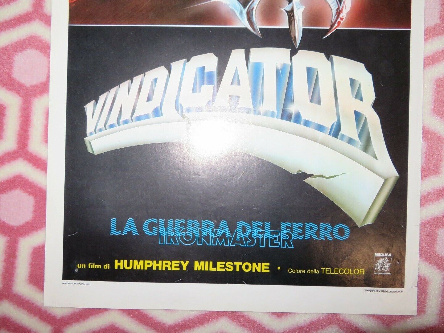 VINDICATOR LA GUERRA DEL FERRO ITALIAN LOCANDINA (27.5"x13") POSTER 1983 - Rendezvous Cinema