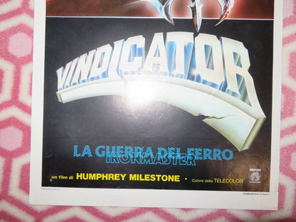 VINDICATOR LA GUERRA DEL FERRO ITALIAN LOCANDINA (27.5"x13") POSTER 1983 - Rendezvous Cinema