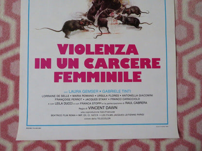 VIOLENZA IN UN CARCERE FEMMINILE ITALIAN LOCANDINA (27.5"x13") POSTER 1982 Movie posters