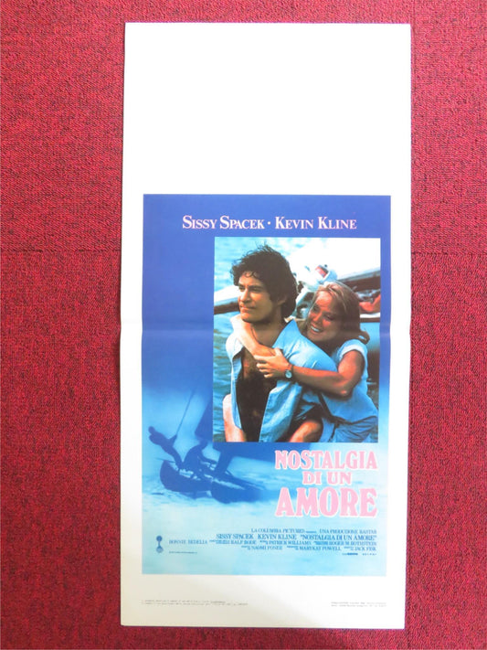 VIOLETS ARE BLUE... ITALIAN LOCANDINA POSTER SISSY SPACEK KEVIN KLINE 1986 Rendezvous Cinema Movie posters