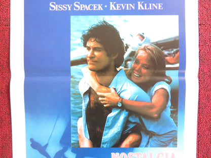VIOLETS ARE BLUE... ITALIAN LOCANDINA POSTER SISSY SPACEK KEVIN KLINE 1986 Rendezvous Cinema Movie posters