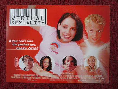 VIRTUAL SEXUALITY UK MINI QUAD POSTER LAURA FRASER PENRY JONES 1999 Rendezvous Cinema Movie posters