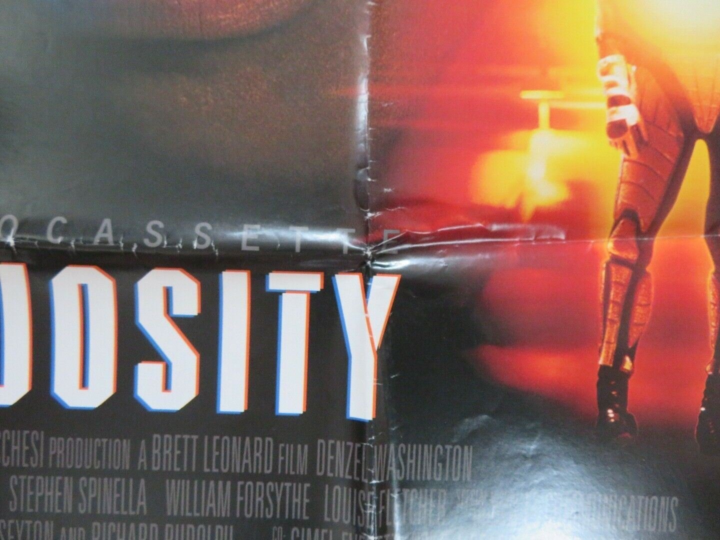 VIRTUOSITY US 38"X 26" VIDEO POSTER FOLDED DENZEL WASHINGTON 1995 Movie posters