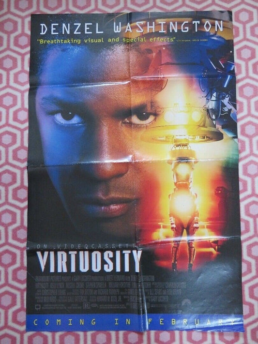 VIRTUOSITY US 38"X 26" VIDEO POSTER FOLDED DENZEL WASHINGTON 1995 Movie posters