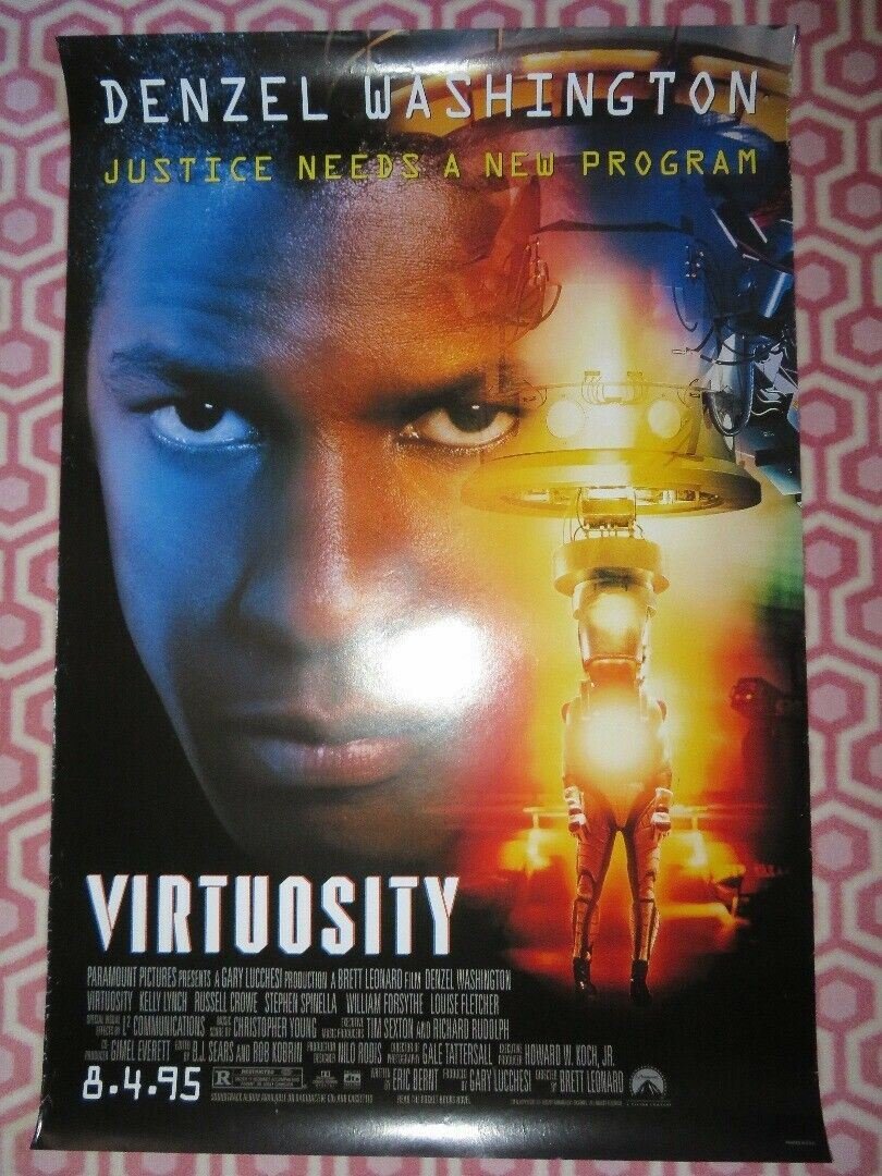 VIRTUOSITY US ONE SHEET ROLLED POSTER DENZEL WASHINGTON 1995 Movie posters
