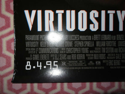 VIRTUOSITY US ONE SHEET ROLLED POSTER DENZEL WASHINGTON 1995 Movie posters