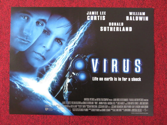 VIRUS UK MINI QUAD POSTER JAMIE LEE CURTIS BALDWIN SUTHERLAND 1999 Rendezvous Cinema Movie posters