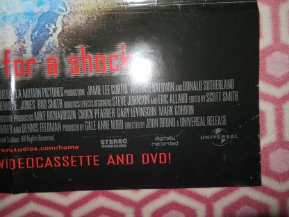 VIRUS VIDEO VHS US ONE SHEET FOLDED POSTER JAMIE LEE CURTIS 1998 Movie posters