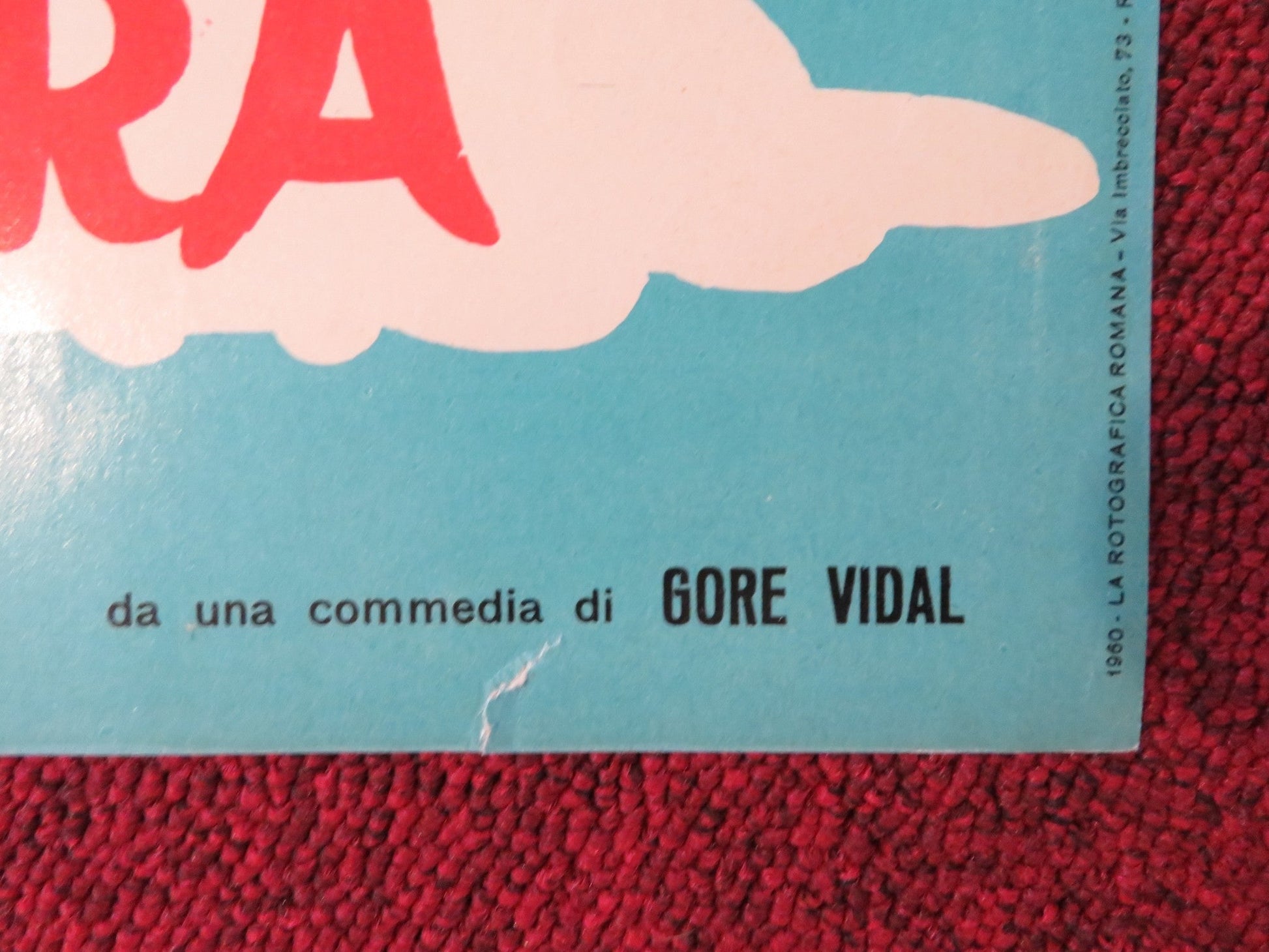 VISIT TO A SMALL PLANET - A ITALIAN FOTOBUSTA POSTER JERRY LEWIS BLACKMAN 1960 Rendezvous Cinema Movie posters