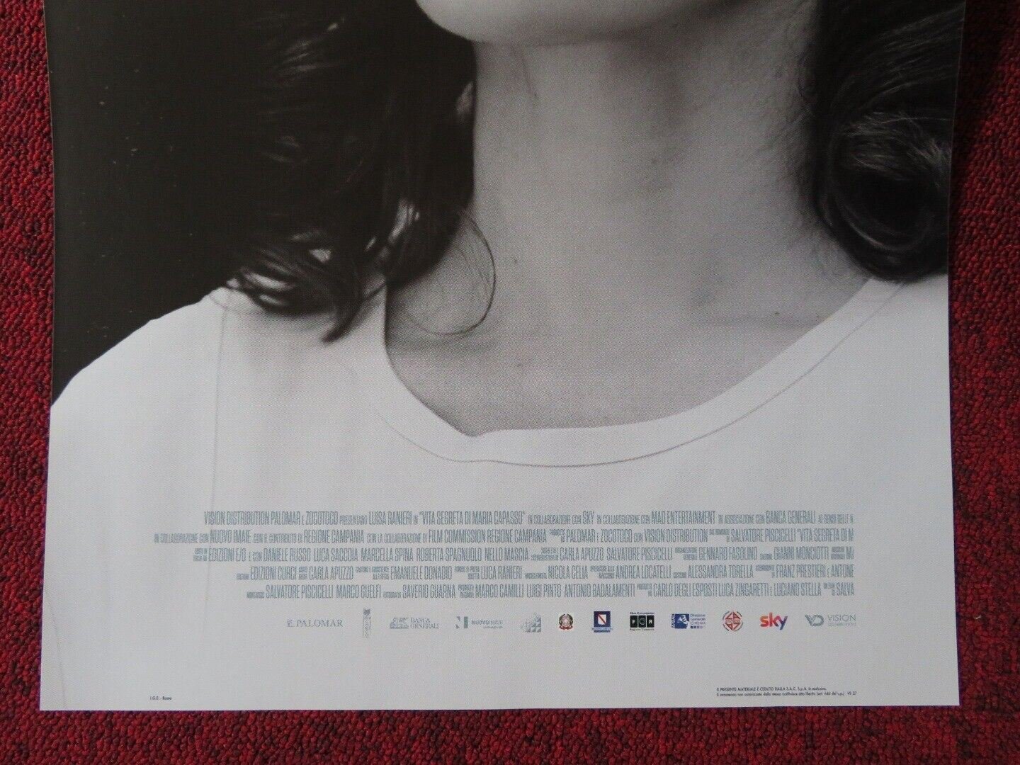 VITA SEGRETA DI MARIA CAPASSO ITALIAN LOCANDINA (26.5"x12.5") POSTER RANIERI '19 - Rendezvous Cinema
